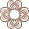 Ekena Millwork Cohen Wood Fretwork Pierced Ceiling Medallion, Wood (Paint Grade), 40"OD x 13 5/8"ID x 3/8"T CMWP40X40X0375COMF - alternate 4